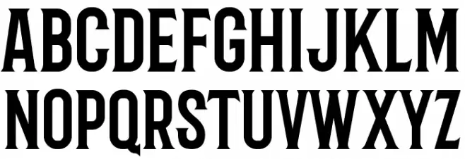 Barbaro Roman Schriftart Kleinbuchstaben