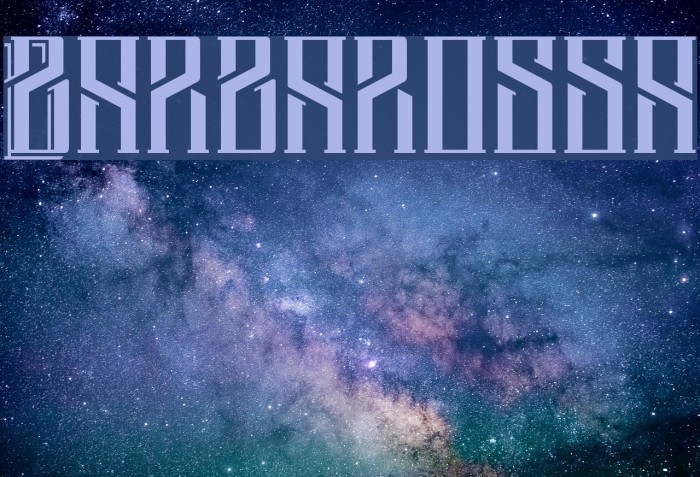 Barbarossa Font examples