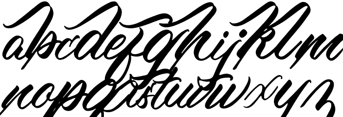 Barbassy Font LOWERCASE