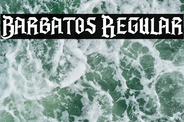 Barbatos Regular Font examples