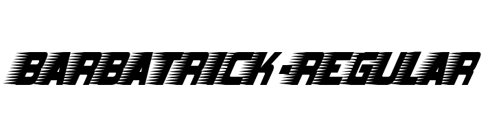 Barbatrick-Regular Fonte