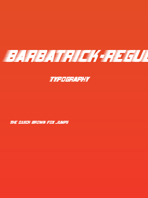 Barbatrick-Regular Poster