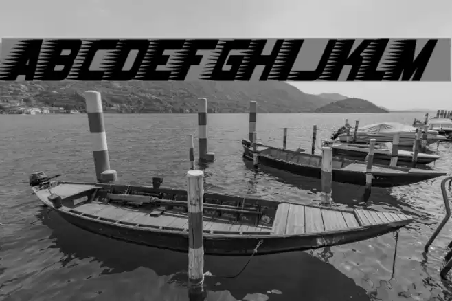 Barbatrick Font examples