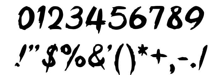 Barbecue Chicken Regular Font OTHER CHARS