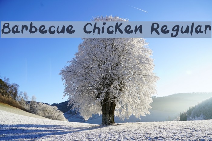 Barbecue Chicken Regular Font examples
