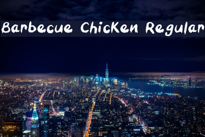 Barbecue Chicken Regular Font examples