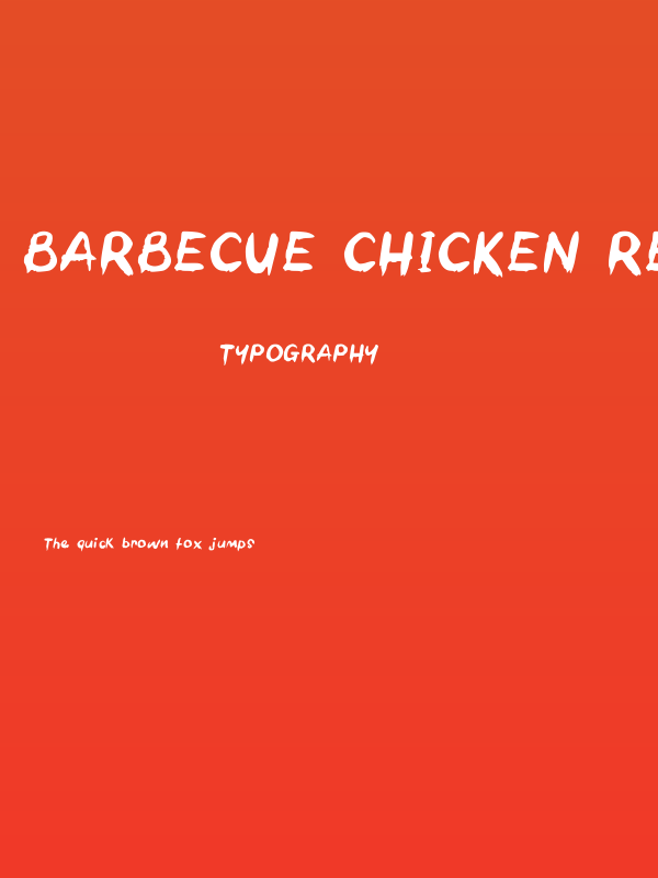 Barbecue Chicken Regular Poster