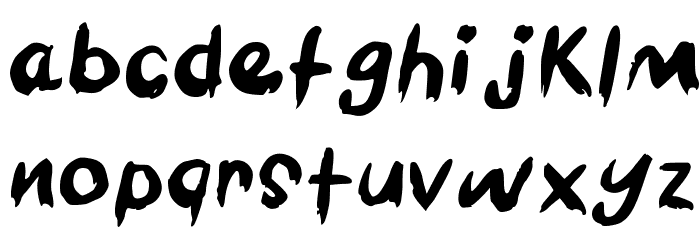 Barbecue Chicken Regular Font LOWERCASE