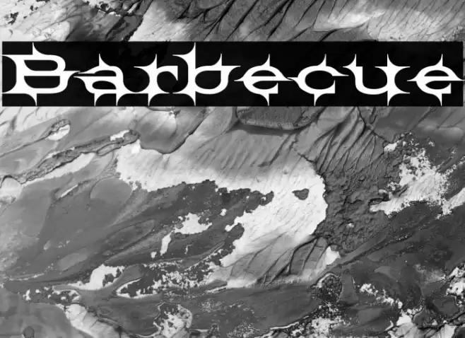 Barbecue Font examples