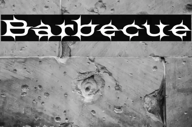 Barbecue Font examples