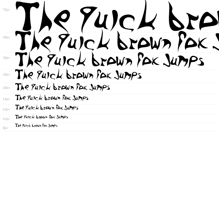 Barbed Ink Waterfall