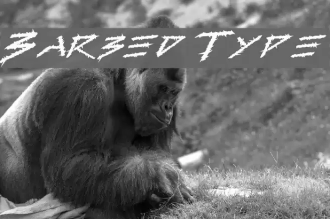 Barbed Type Fonte examples