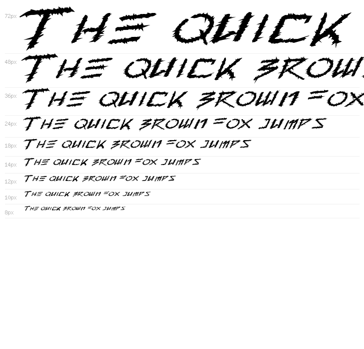 Barbed Type Waterfall