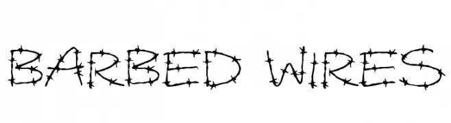 Barbed Wires  Fuentes Gratis Descargar