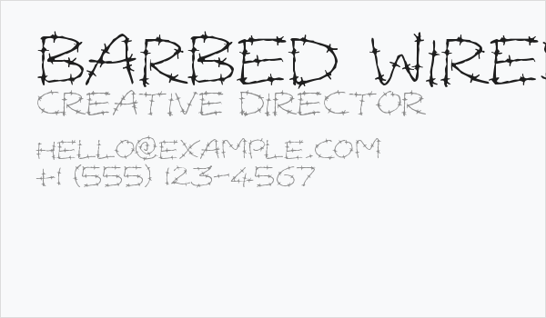 Barbed Wires Business Card
