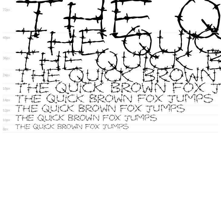 Barbed Wires Waterfall