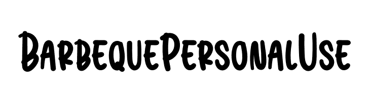 Barbeque Personal Use  font caratteri gratis