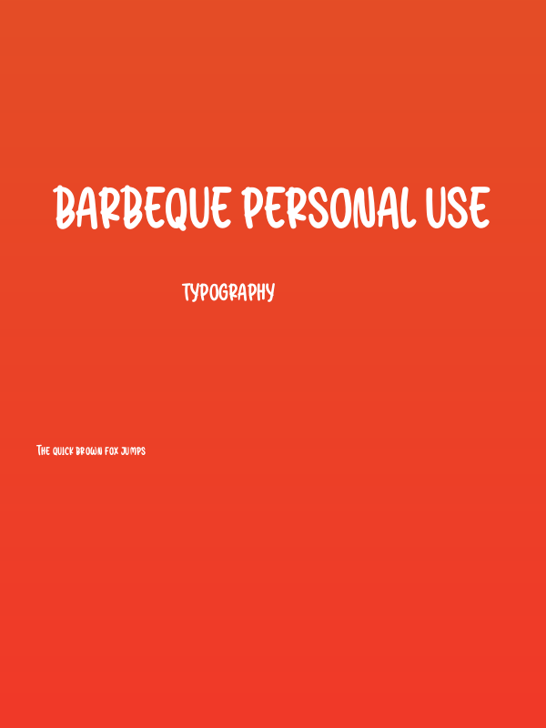 Barbeque Personal Use Poster