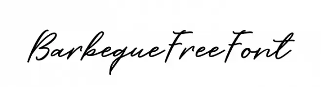 BarbequeFreeFont  フリーフォントのダウンロード