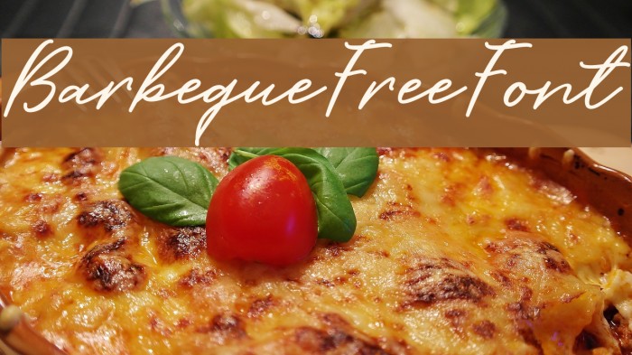 BarbequeFreeFont Font examples