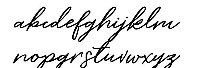 BarbequeFreeFont Font LOWERCASE