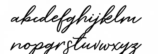 BarbequeFreeFont Font LOWERCASE