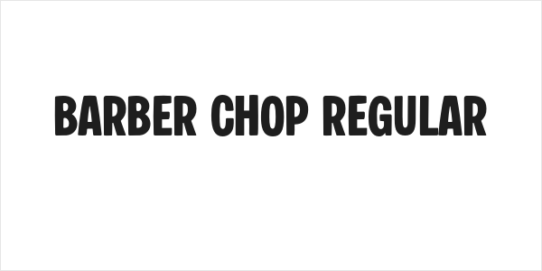 Barber Chop Regular Logo