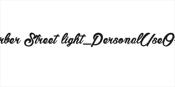Barber Street light_PersonalUseOnly Logo