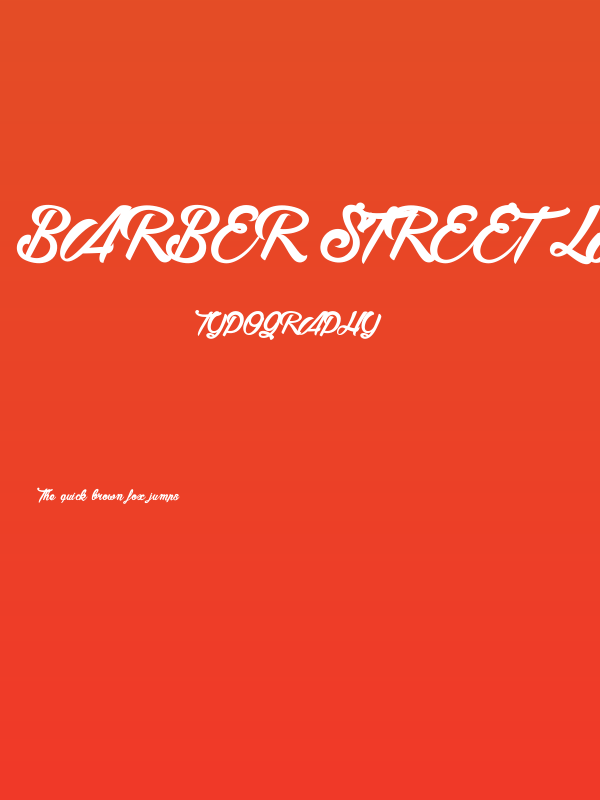 Barber Street light_PersonalUseOnly Poster