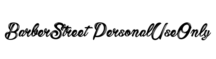 Barber Street_PersonalUseOnly Font