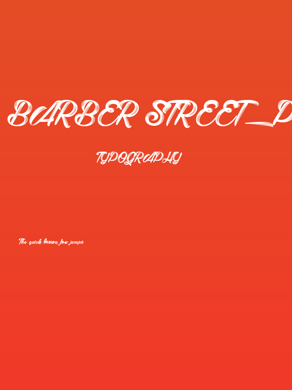 Barber Street_PersonalUseOnly Poster
