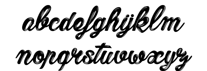 Barber Street_PersonalUseOnly Font LOWERCASE