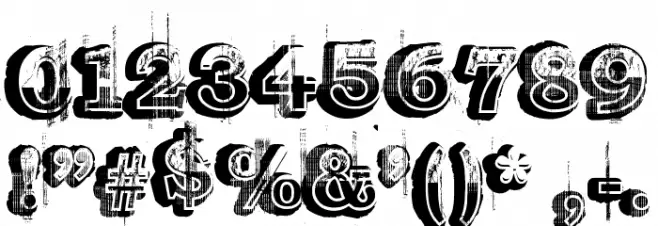 Barber shop Font OTHER CHARS