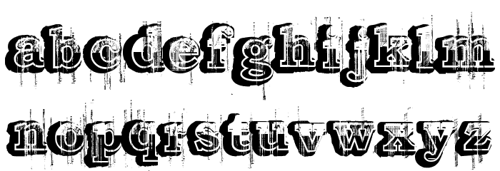 Barber shop Font LOWERCASE