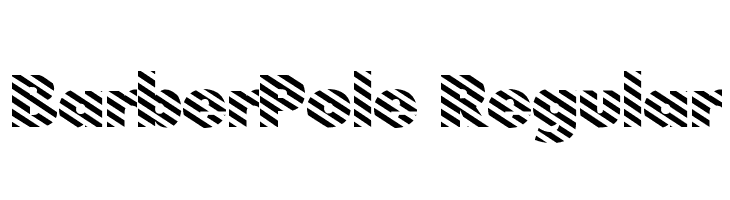 BarberPole Regular  Frei Schriftart Herunterladen