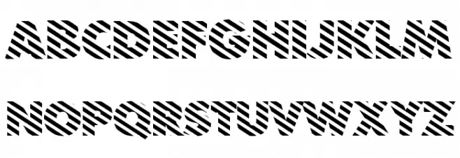 BarberPole Regular フォント 大文字
