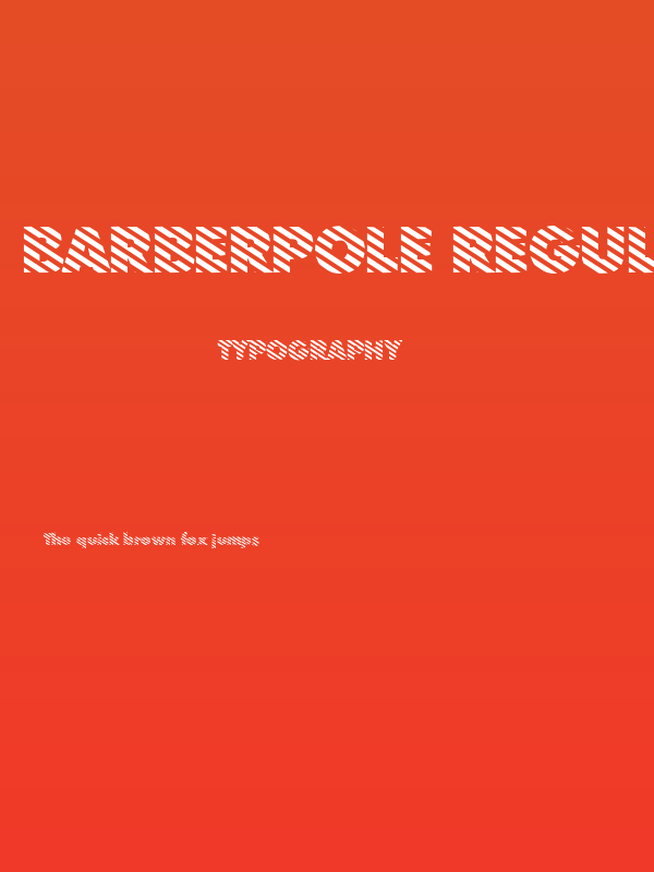 BarberPole Regular Poster