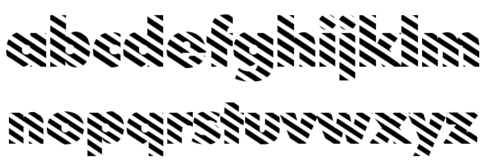 BarberPole Regular Font LOWERCASE