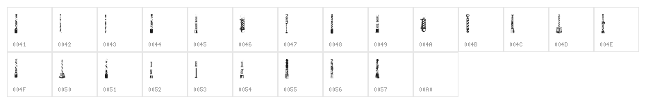BarberPoles Character Map