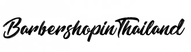Barbershop in Thailand  Free Fonts Download