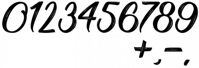 Barbershop in Thailand Font OTHER CHARS