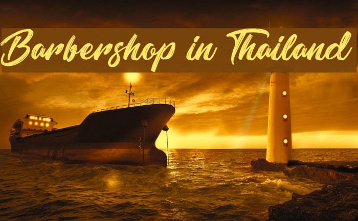 Barbershop in Thailand Example 1