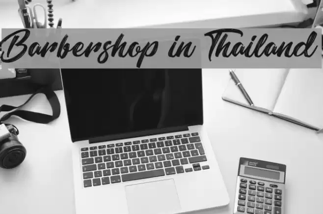 Barbershop in Thailand Font examples
