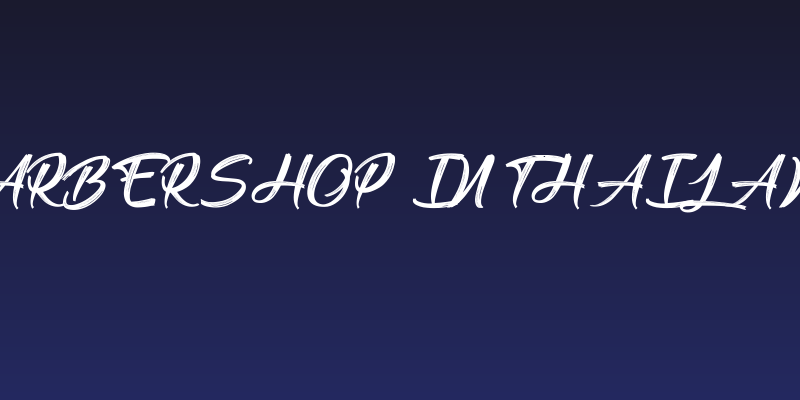 Barbershop in Thailand Social Header