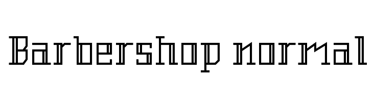 Barbershop normal  Frei Schriftart Herunterladen