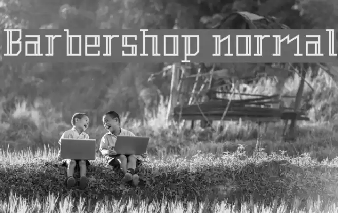 Barbershop normal Font examples