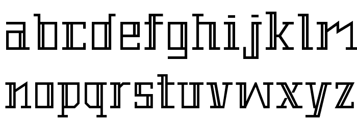 Barbershop normal Font LOWERCASE