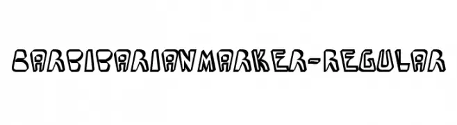 BarbibarianMarker-Regular  नि: शुल्क फ़ॉन्ट्स डाउनलोड