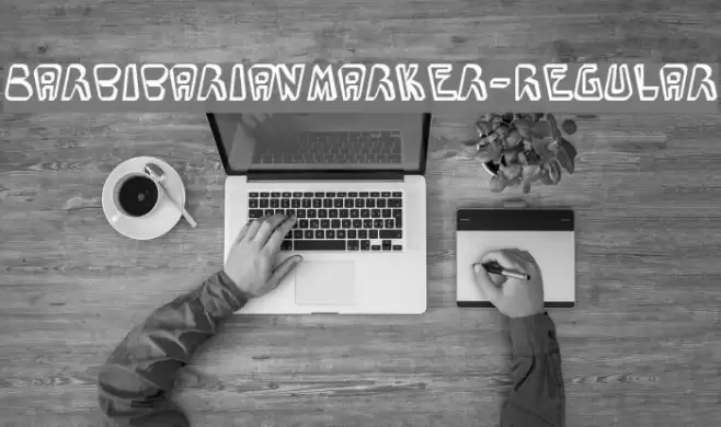 BarbibarianMarker-Regular Font examples