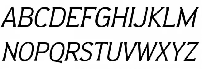 Barbica Italic Fuentes MAYÚSCULAS